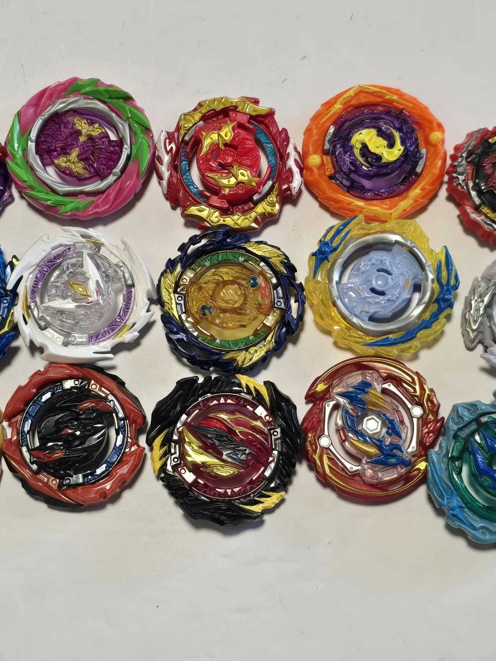 Beyblade Burst Lot Tops Discs Drivers Launcher Mixed Toy Set 15 Complete